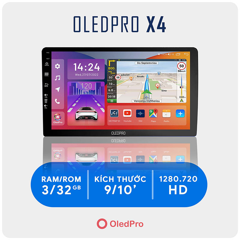 Màn hình DVD Android OledPro X4 2K