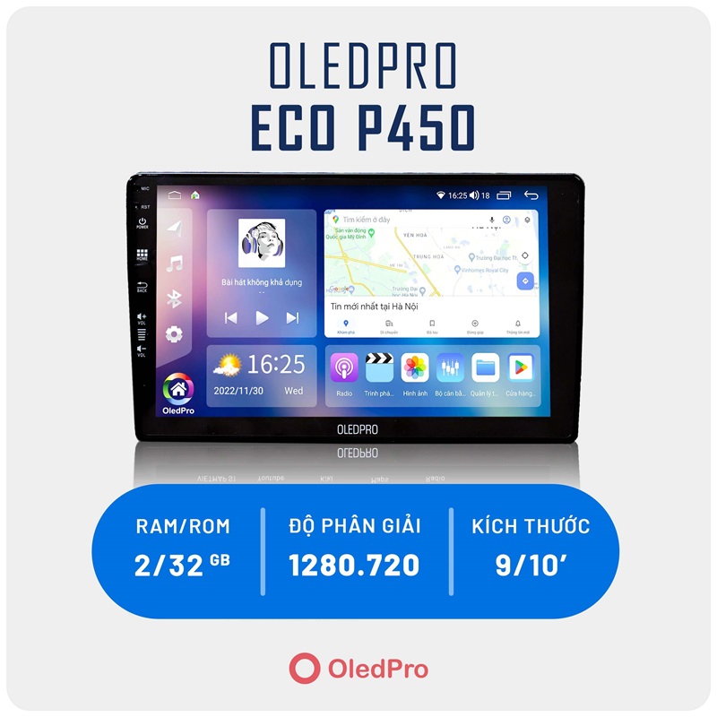 Màn hình DVD Android OledPro Eco P450 2K