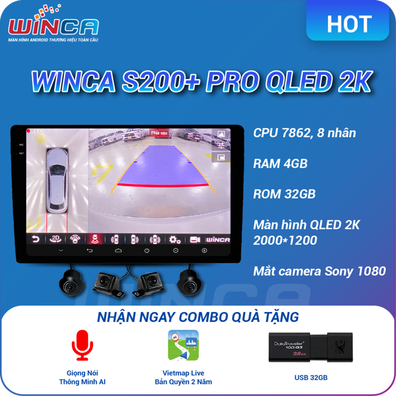 Màn hình Winca S200+ Pro Qled 2k 360