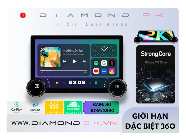 Màn Hình Android Diamond 2K Bản giới hạn đặc biệt